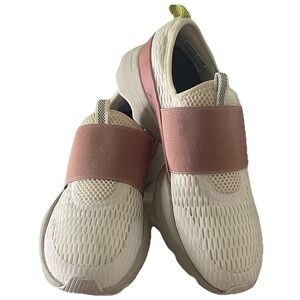 Sorel Kinetic Impact Strap Sneakers Women 7.5 White Pink Athleisure Chunky